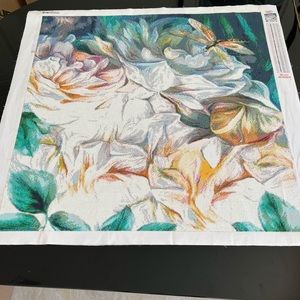 Dragonfly Floral Diamond Art Completed Picture